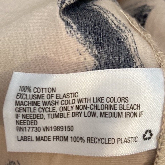 Strapless Maxi Dress Beige & Black Print With Removable Strap Sz SM NEW! - Picture 5 of 5